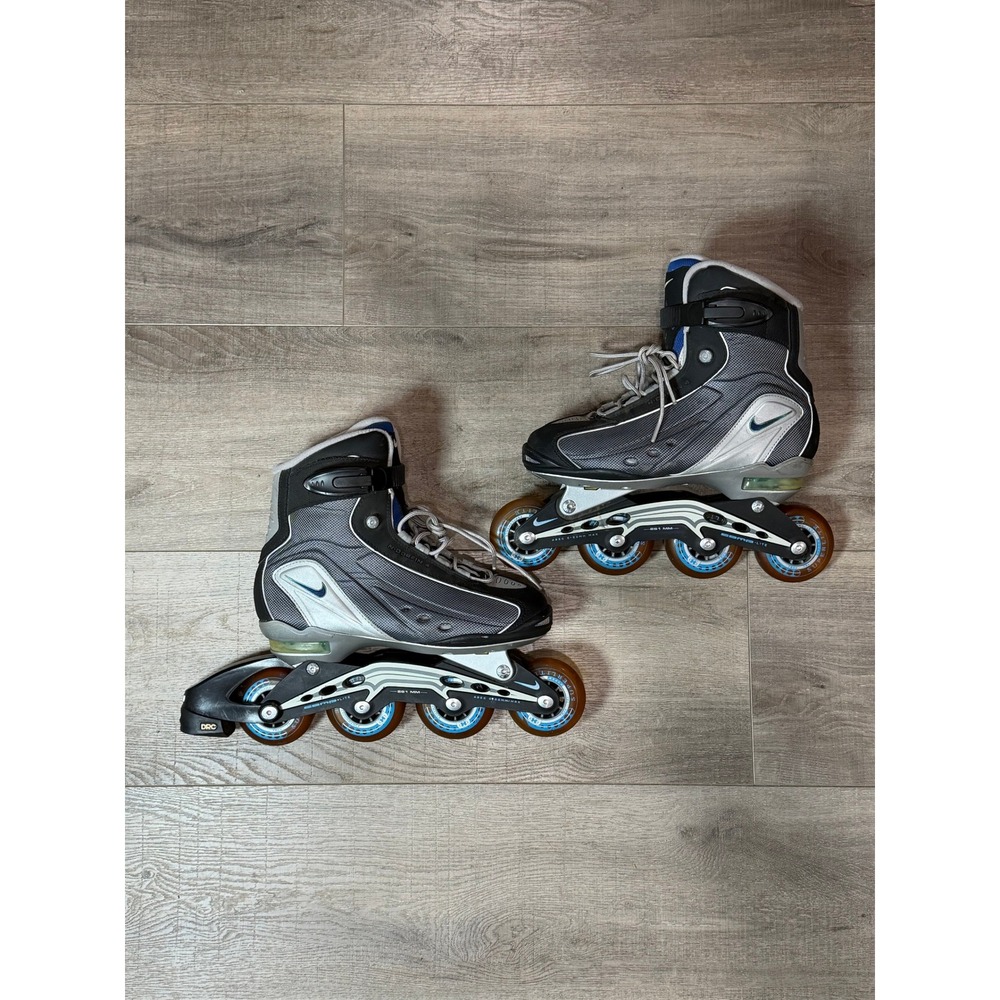 Nike airmax N-Dorfin 4 Inline Skates Women Size 9 Black Silver Blue Rollerblades